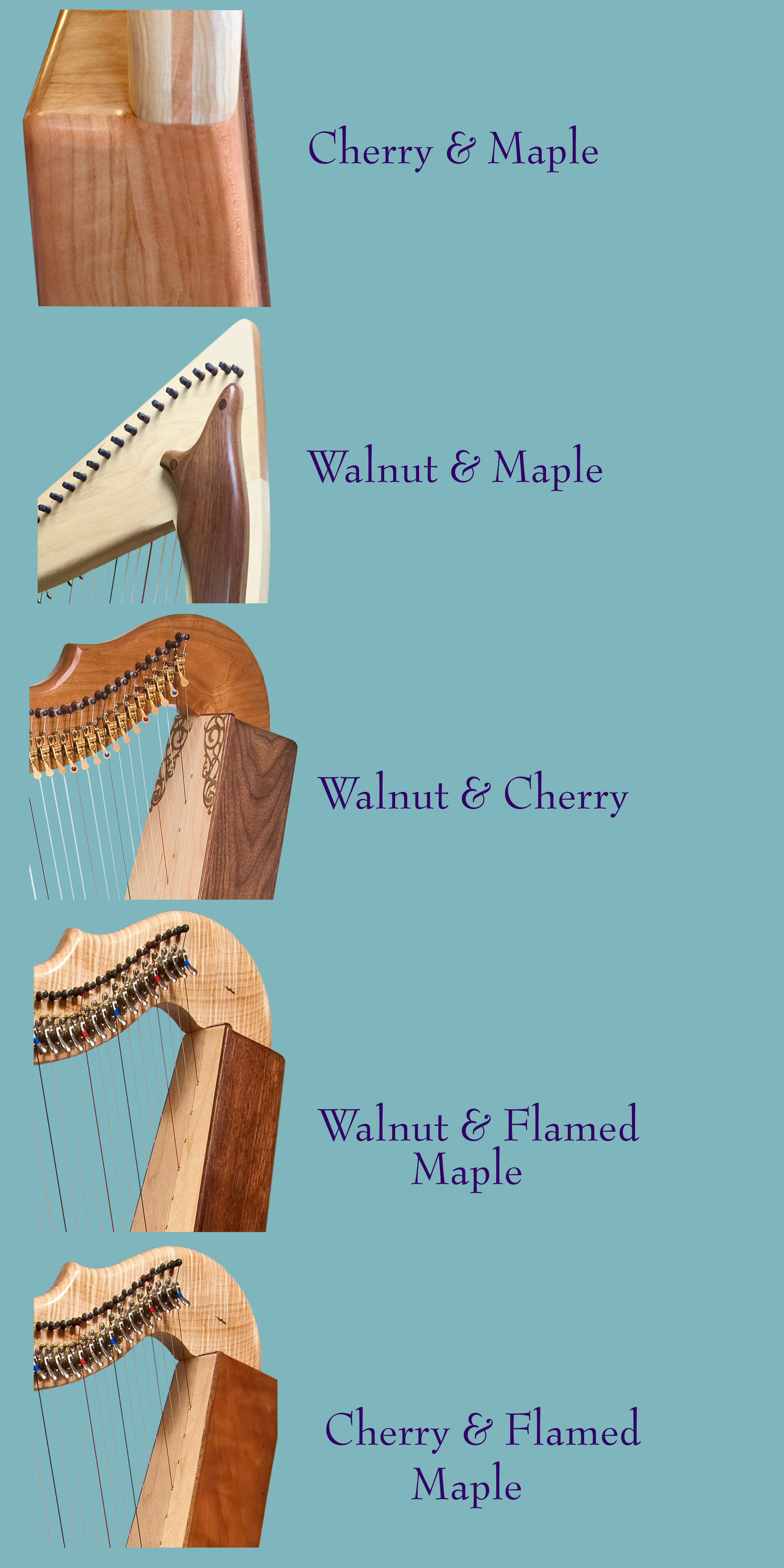 Rees Harps Wood Choices — Rees Harps Inc.